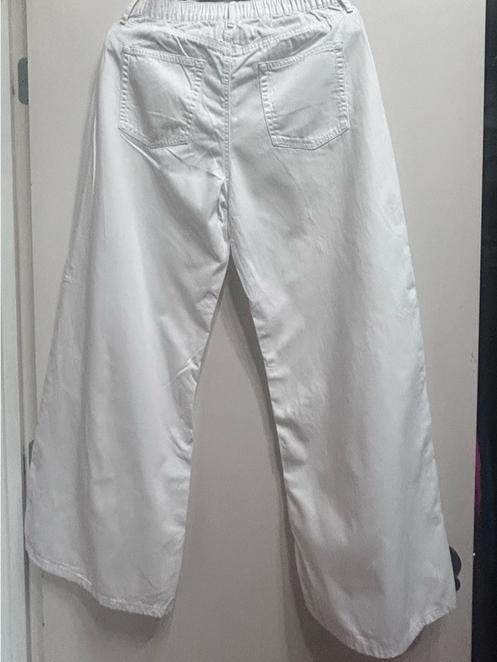 Wide Leg Women's Jeans  Bright White - Picture 4 of 6